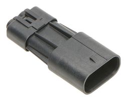 207778-0003 - Connector Housing, IP68, Squba 207778, Plug, 3 Ways, 3.6 mm, Molex Squba 207776 Series Pin Contacts - MOLEX