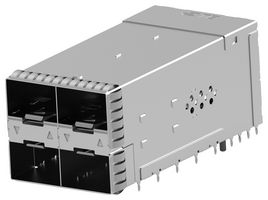 2343522-8 - I/O Connector, 20 Contacts, Receptacle, zSFP+, Press Fit, PCB Mount - TE CONNECTIVITY
