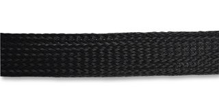 BSFR-019 5M - Sleeving, Expandable Braided, PE (Polyester), Black, 19 mm, 5 m, 16.4 ft - PRO POWER
