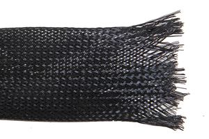 BSFR-032 100M - Sleeving, Expandable Braided, PE (Polyester), Black, 32 mm, 100 m, 328 ft - PRO POWER