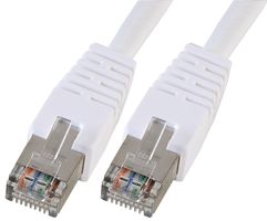 PSG91655 - Ethernet Cable, STP, Cat5e, RJ45 Plug to RJ45 Plug, White, 15 m, 49 ft - PRO SIGNAL