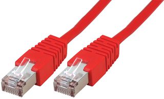 PSG91663 - Ethernet Cable, STP, Cat5e, RJ45 Plug to RJ45 Plug, Red, 0.2 m, 7.9 " - PRO SIGNAL