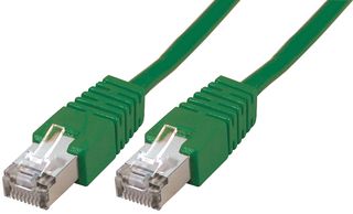 PSG91672 - Ethernet Cable, STP, Cat5e, RJ45 Plug to RJ45 Plug, Green, 0.2 m, 7.9 " - PRO SIGNAL