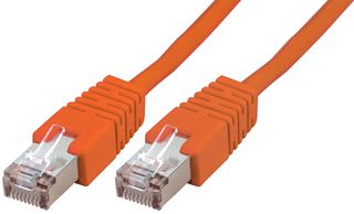 PSG91696 - Ethernet Cable, STP, Cat5e, RJ45 Plug to RJ45 Plug, Orange, 10 m, 33 ft - PRO SIGNAL