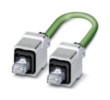 NBC-R4RC/2,0-93B/R4RC - Ethernet Cable, Cat5e, RJ45 Plug to RJ45 Plug, Green, 2 m, 6.56 ft - PHOENIX CONTACT