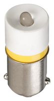 BA9SY24A - LED Replacement Lamp, Miniature Bayonet / BA9S, Yellow, 630 mcd - APEM