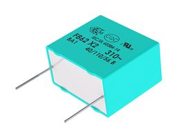 F862DI224K310ZV054 - Safety Capacitor, Metallized PP, Radial Box - 2 Pin, 0.22 µF, ± 10%, X2, Through Hole - KEMET