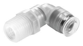 NPQP-L-R18-Q4-FD-P10 - Pneumatic Fitting, Push-In L-Fitting, R1/8, 10 bar, 4 mm, PP (Polypropylene), NPQP - FESTO