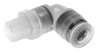 NPQP-L-R18-Q6-FD-P10 - Pneumatic Fitting, Push-In L-Fitting, R1/8, 10 bar, 6 mm, PP (Polypropylene), NPQP - FESTO