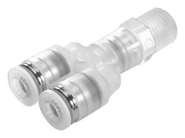 NPQP-Y-R14-Q4-FD-P10 - Pneumatic Fitting, Push-In Y-Fitting, R1/4, 10 bar, 4 mm, PP (Polypropylene), NPQP - FESTO