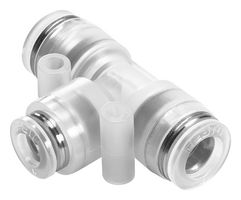 NPQP-T-Q6-Q4-FD-P10 - Pneumatic Fitting, Push-In T-Fitting, 10 bar, 6 mm, PP (Polypropylene), NPQP - FESTO