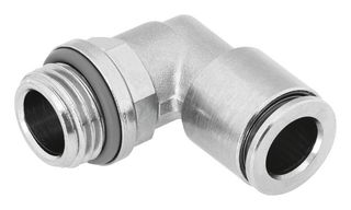 NPQH-L-G14-Q12-P10 - Pneumatic Fitting, Push-In L-Fitting, G1/4, 20 bar, 12 mm, Brass, NPQH - FESTO