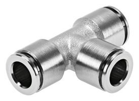 NPQH-T-Q10-E-P10 - Pneumatic Fitting, Push-In T-Fitting, 20 bar, 10 mm, Brass, NPQH - FESTO