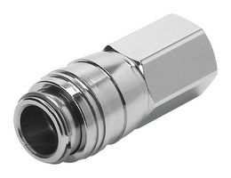 KD3-1/8-I - Pneumatic Fitting, Quick Coupling Socket, G1/8, 12 bar, Brass, KD - FESTO