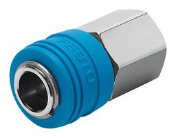 KD4-1/4-I - Pneumatic Fitting, Quick Coupling Socket, G1/4, 12 bar, Brass, KD - FESTO