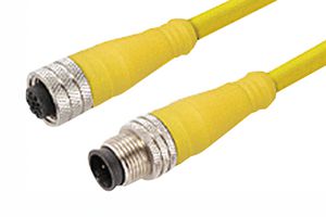120066-0687 - Sensor Cable, M12 Receptacle, M12 Plug, 4 Positions, 1 m, 3.3 ft, Micro-Change 120066 - MOLEX