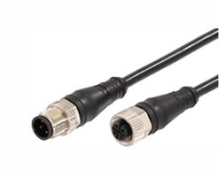 120066-8819 - Sensor Cable, M12 Receptacle, M12 Plug, 4 Positions, 2 m, 6.6 ft, Micro-Change 120066 - MOLEX
