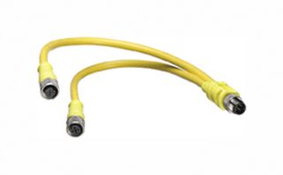 120068-0211 - Sensor Cable, M12 Plug, 90° M12 Receptacle x2, 4 Positions, 300 mm, 11.8 ", Micro-Change 120068 - MOLEX
