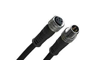 120087-8349 - Sensor Cable, M8 Receptacle, M8 Plug, 4 Positions, 1 m, 3.3 ft, Nano-Change 120087 - MOLEX