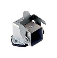 MP004729 - Heavy Duty Connector, Base, Bulkhead Mount, Side Entry, Metal Body, 1 Lever - MULTICOMP PRO