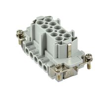 MP004733 - Heavy Duty Connector, Insert, 10 Contacts, Receptacle, Screw Socket - MULTICOMP PRO