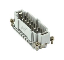 MP004734 - Heavy Duty Connector, Insert, 16 Contacts, Plug, Screw Pin - MULTICOMP PRO