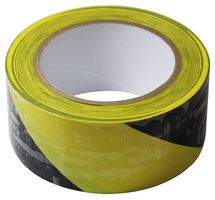 SH5012B/Y - Hazard Warning Tape, Marking, PVC (Polyvinyl Chloride), Black, Yellow, 50 mm x 33 m - PRO POWER