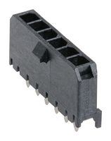 43650-0616 - Pin Header, Power, Wire-to-Board, 3 mm, 1 Rows, 6 Contacts, Through Hole Straight - MOLEX