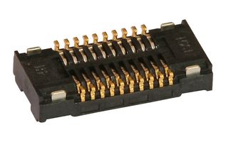 51338-1074 - Mezzanine Connector, Receptacle, 0.4 mm, 2 Rows, 100 Contacts, Surface Mount, Phosphor Bronze - MOLEX