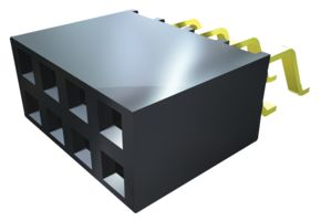 SMH-104-02-T-S . - PCB Receptacle, Board-to-Board, 2.54 mm, 1 Rows, 4 Contacts, Surface Mount, SMH - SAMTEC