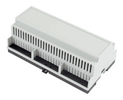 1597DIN9GY - Plastic Enclosure, DIN Rail, Polycarbonate, 90 mm, 158 mm, 58 mm, IP20 - HAMMOND