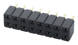 SLW-103-01-G-S - PCB Receptacle, Board-to-Board, 2.54 mm, 1 Rows, 3 Contacts, Through Hole Mount, SLW - SAMTEC