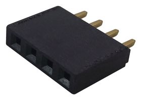 SSQ-108-04-G-S - PCB Receptacle, Board-to-Board, 2.54 mm, 1 Rows, 8 Contacts, Through Hole Mount, SSQ - SAMTEC