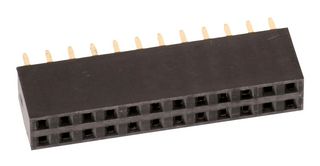 61302221821 - PCB Receptacle, Board-to-Board, 2.54 mm, 2 Rows, 22 Contacts, Through Hole Mount, WR-PHD - WURTH ELEKTRONIK