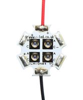 ILH-IO04-85SL-SC201-WIR200. - IR Emitter Module, 4 Chip, 850 nm, ± 45° (90°), 3904 mW/Sr, 200 mm Red & Black, Star PCB - INTELLIGENT LED SOLUTIONS