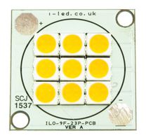 ILO-LN09-S270-SC201. - UV Emitter Module, 9 Chip, 270 nm to 290 nm, 1.35 W, 60° (+/- 30°), Square PCB, M3 Heatsink Mount - INTELLIGENT LED SOLUTIONS