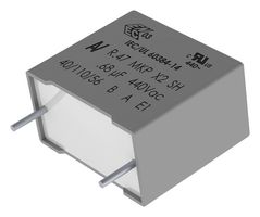 R474N315050A1KV057 - Safety Capacitor, Metallized PP, Radial Box - 2 Pin, 0.15 µF, ± 10%, X1, Through Hole - KEMET
