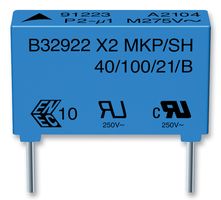B32921C3223K000 - Safety Capacitor, Metallized PP, Radial Box - 2 Pin, 22000 pF, ± 10%, X2, Through Hole - EPCOS