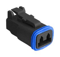 PX0103S02BK - Automotive Connector, PX0 Series, Straight Plug, 2 Contacts, Crimp Socket - Contacts Not Supplied - BULGIN LIMITED