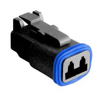 PX0105S02BK - Automotive Connector, PX0 Series, Straight Plug, 2 Contacts, Crimp Socket - Contacts Not Supplied - BULGIN LIMITED