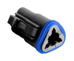 PX0105S03BK - Automotive Connector, PX0 Series, Straight Plug, 3 Contacts, Crimp Socket - Contacts Not Supplied - BULGIN LIMITED