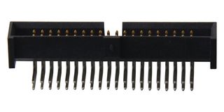 SHF-120-01-L-D-RA - Pin Header, Right Angle, Wire-to-Board, 1.27 mm, 2 Rows, 40 Contacts, Through Hole Right Angle, SHF - SAMTEC