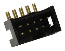 TSS-105-04-G-D-RA - Pin Header, Boxed, Board-to-Board, 2.54 mm, 2 Rows, 10 Contacts, Through Hole Right Angle - SAMTEC