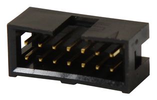 TSS-107-01-G-D - Pin Header, Boxed, Board-to-Board, 2.54 mm, 2 Rows, 14 Contacts, Through Hole, Flex Stack TSS - SAMTEC