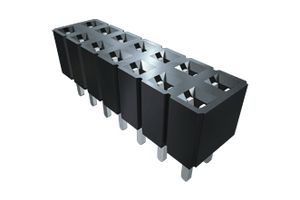 SLW-105-01-L-D - PCB Receptacle, Board-to-Board, 2.54 mm, 2 Rows, 10 Contacts, Through Hole Straight, SLW - SAMTEC