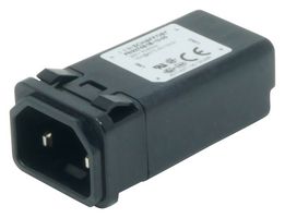 FN9274S1B-10-05 - IEC Power Connector, IEC C18 Inlet, 10 A, 250 VAC, Quick Connect, Snap-In, FN9274 - SCHAFFNER
