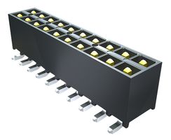 IPT1-105-03-L-D - Pin Header, Vertical, Board-to-Board, 2.54 mm, 2 Rows, 10 Contacts, Through Hole, IPT1 - SAMTEC