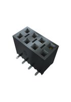 SSM-106-F-SV - PCB Receptacle, Board-to-Board, 2.54 mm, 1 Rows, 6 Contacts, Surface Mount, Tiger Claw SSM - SAMTEC
