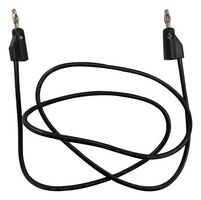 MP770808 - Banana Test Lead, 4mm Stackable Banana Plug, 4mm Stackable Banana Plug, 35.43 ", 900 mm, Black - MULTICOMP PRO