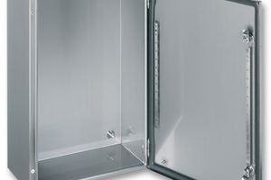 NSYS3X8625 - Metal Enclosure, Scotch Brite, Wall Mount, Stainless Steel, 800 mm, 600 mm, 250 mm, IP66 - SCHNEIDER ELECTRIC